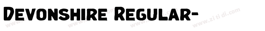 Devonshire Regular字体转换 Devonshire Regular字体转换